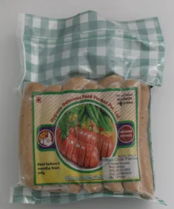 Hygienic And Delicious Green Chilli Flavour Chicken Sausage 500 g